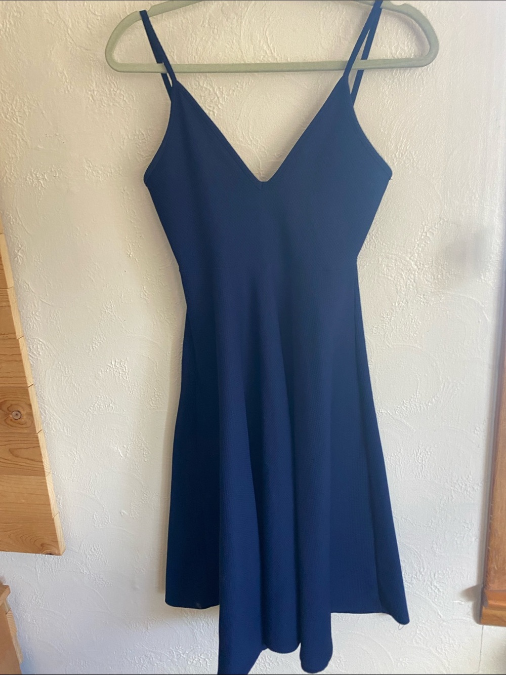 Windsor Navy V-Neck Slip Mini Dress